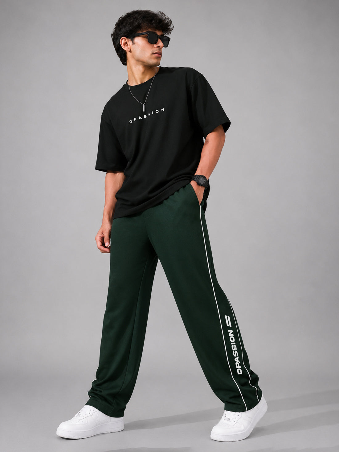 Dpassion Men's Oversized Wide Leg Track Pants | Activewear Manufacturer India