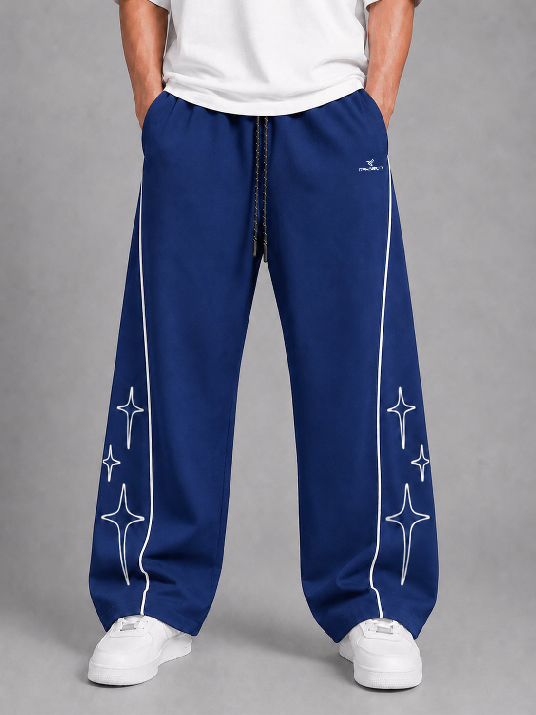 Dpassion Men's Oversized Wide Leg Track Pants | Wholesale Manufacturer India