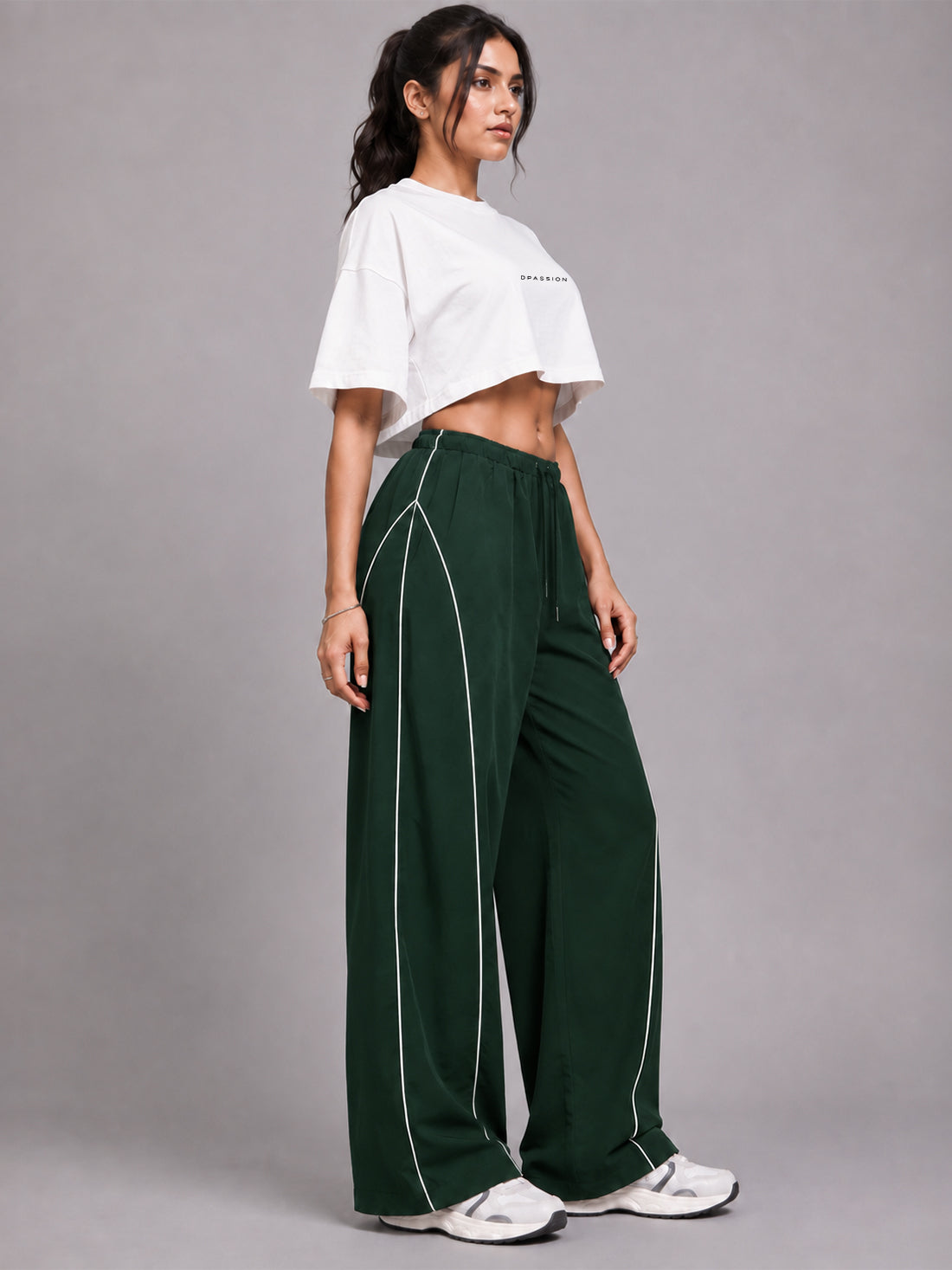 Dpassion Women's Wide Leg Track Pants | Sportswear Manufacturer