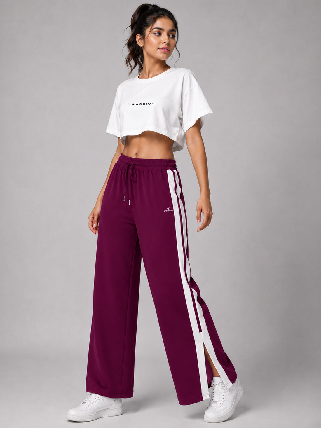 Dpassion Women's Wide Leg Track Pants | Sportswear Manufacturer