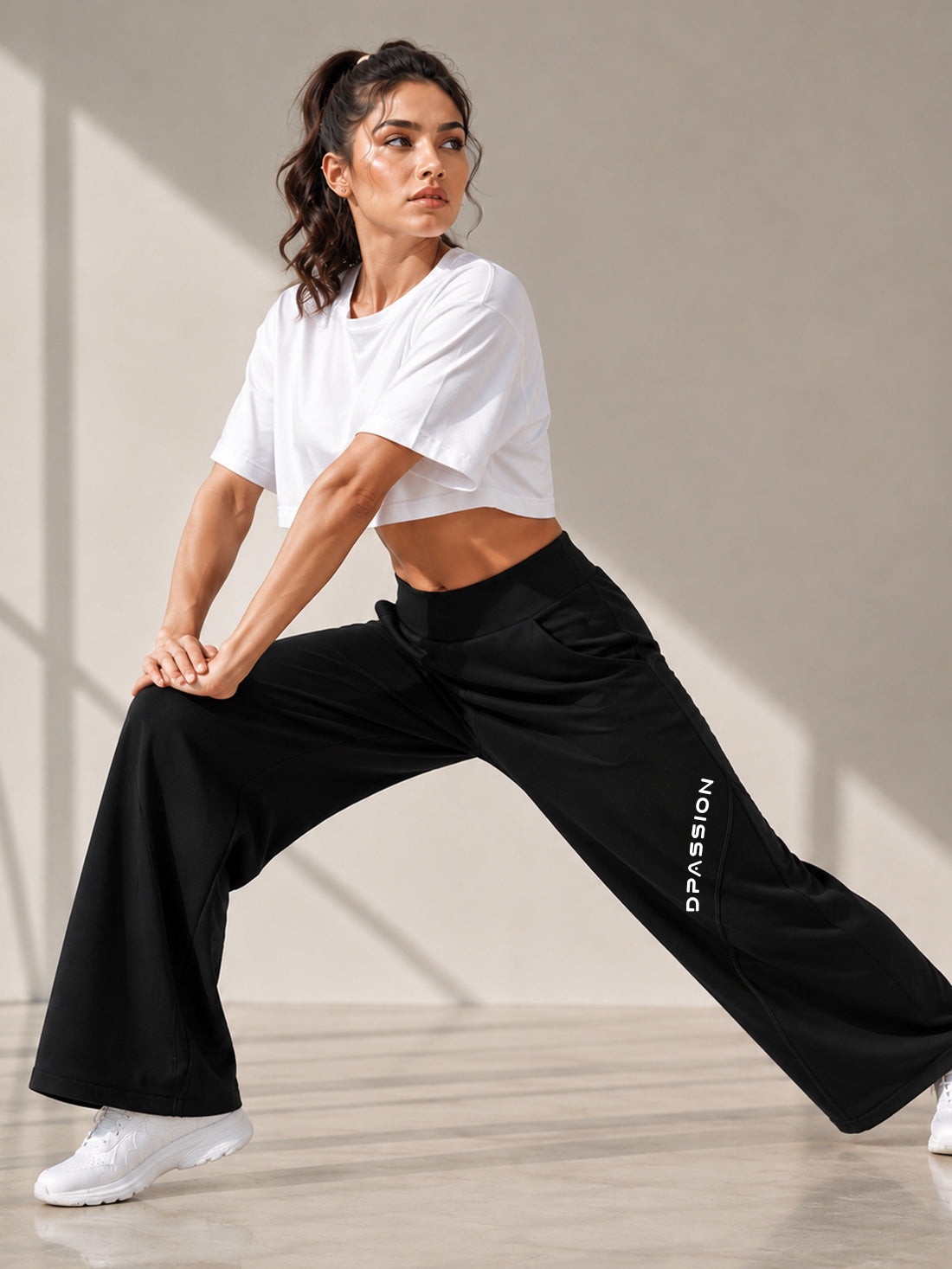 Dpassion Women's Wide Leg Track Pants | Sportswear Manufacturer - DPASSION.COM