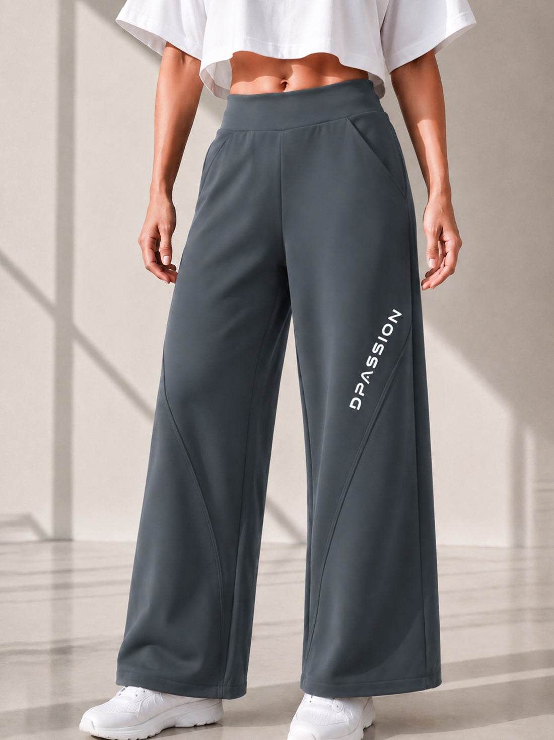 Dpassion Women's Wide Leg Track Pants | Sportswear Manufacturer - DPASSION.COM