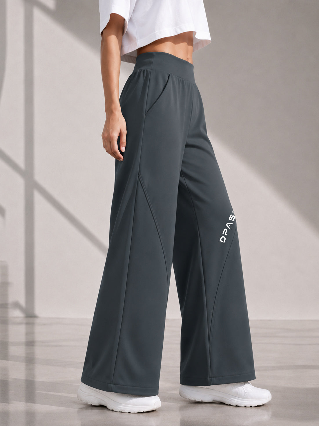 Dpassion Women's Wide Leg Track Pants | Sportswear Manufacturer - DPASSION.COM
