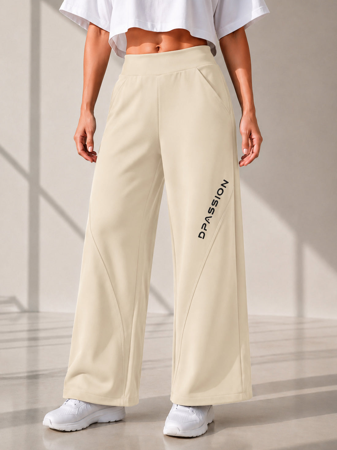 Dpassion Women's Wide Leg Track Pants | Sportswear Manufacturer - DPASSION.COM