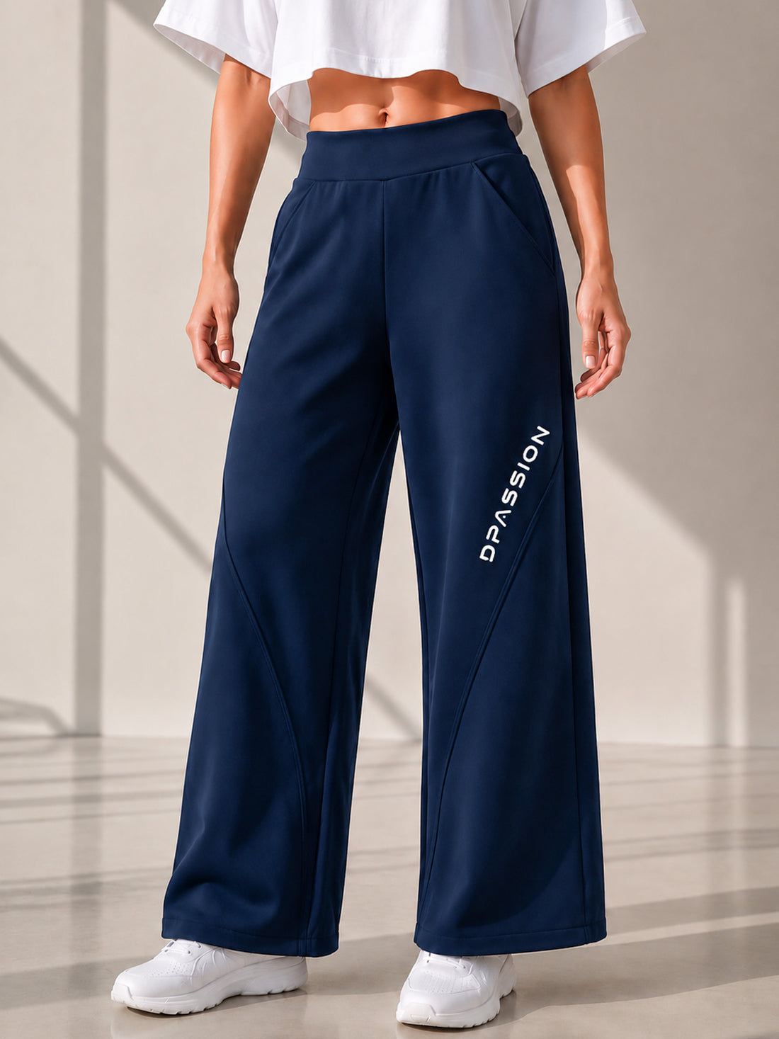Dpassion Women's Wide Leg Track Pants | Sportswear Manufacturer - DPASSION.COM