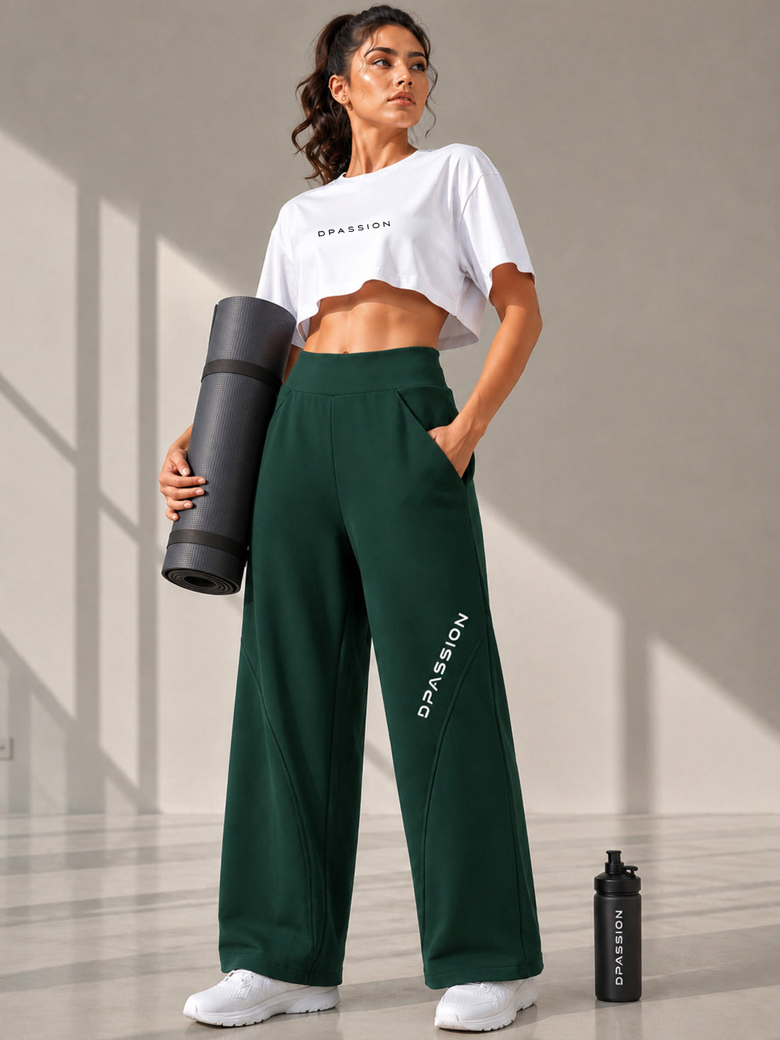 Dpassion Women's Wide Leg Track Pants | Sportswear Manufacturer - DPASSION.COM