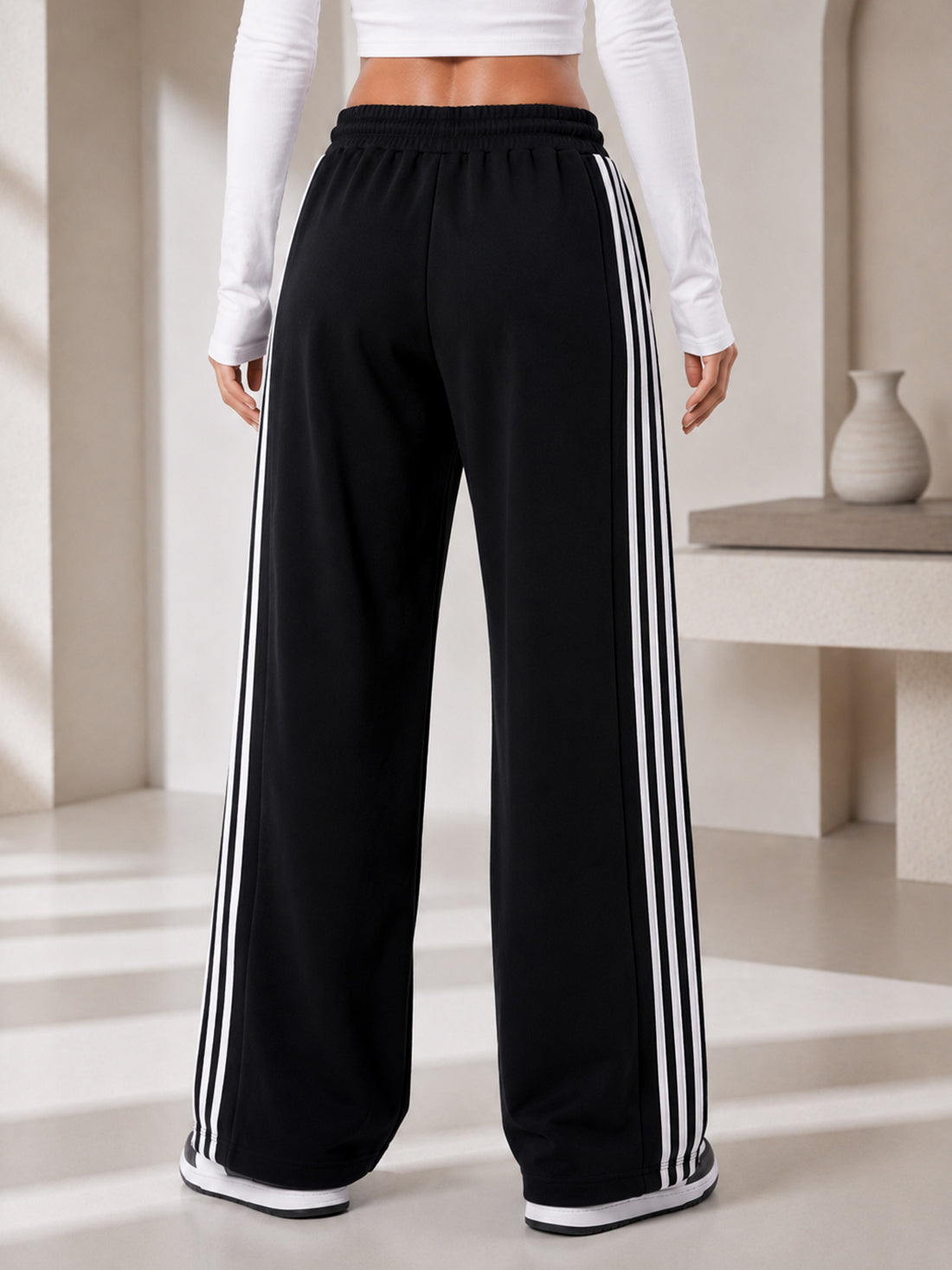 Dpassion Women's Wide Leg Track Pants | Sportswear Manufacturer - DPASSION.COM