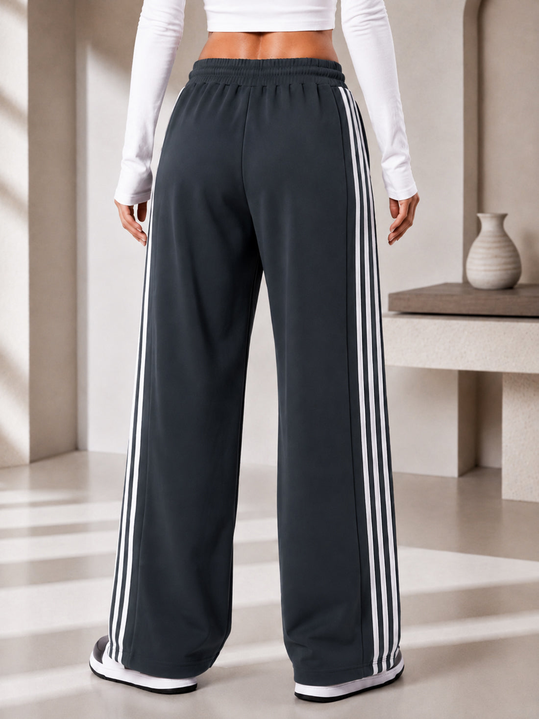 Dpassion Women's Wide Leg Track Pants | Sportswear Manufacturer - DPASSION.COM