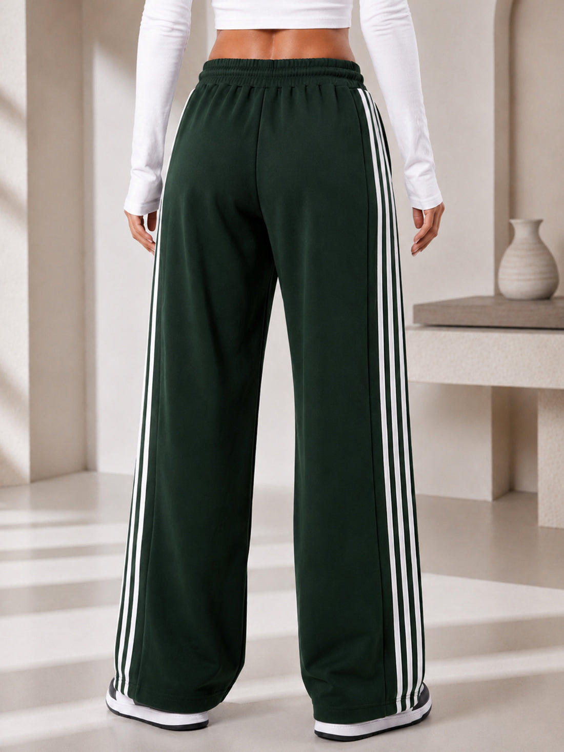 Dpassion Women's Wide Leg Track Pants | Sportswear Manufacturer - DPASSION.COM
