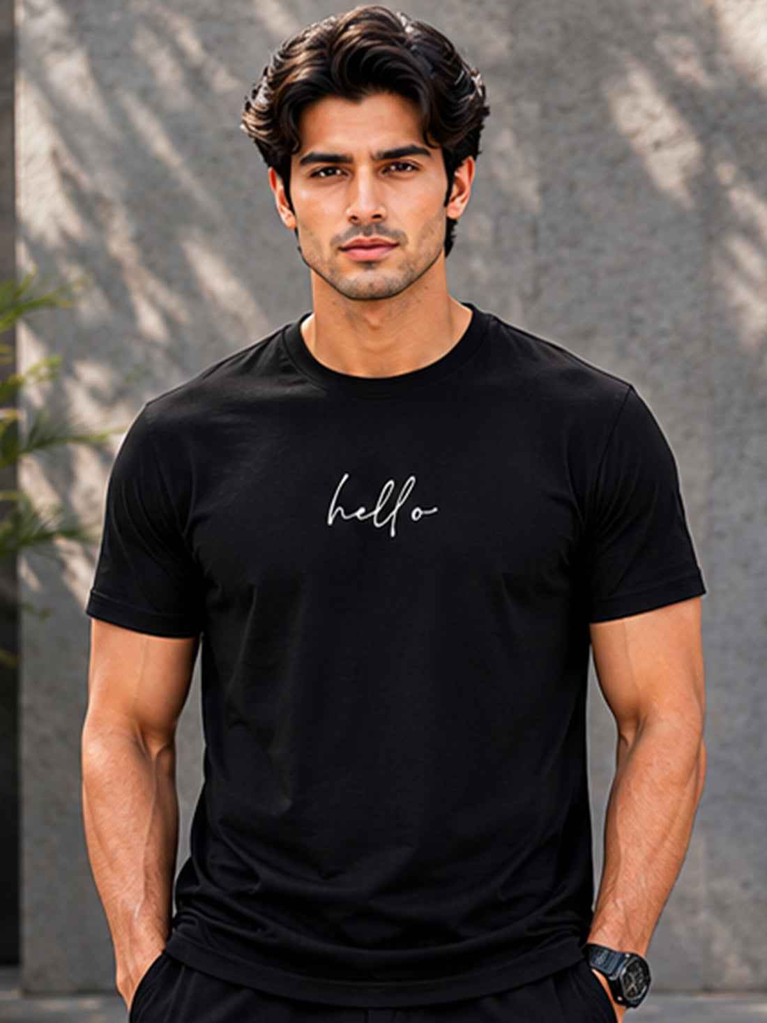 Dpassion Hello Minimalist Men's Performance T-Shirt
