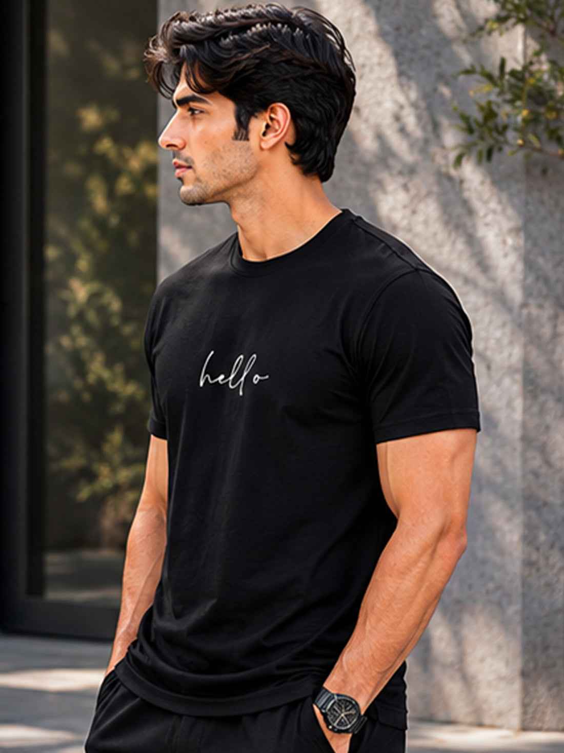Dpassion Hello Minimalist Men's Performance T-Shirt