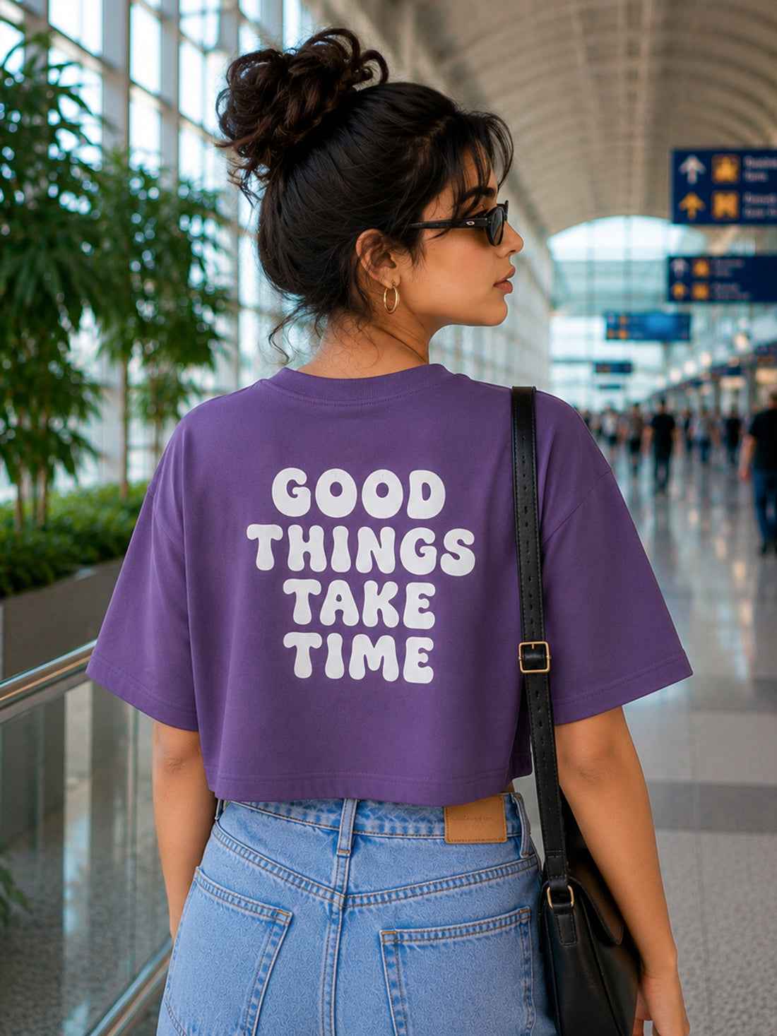 Women's Oversized Crop T-Shirt | Premium Cotton Manufacturer India