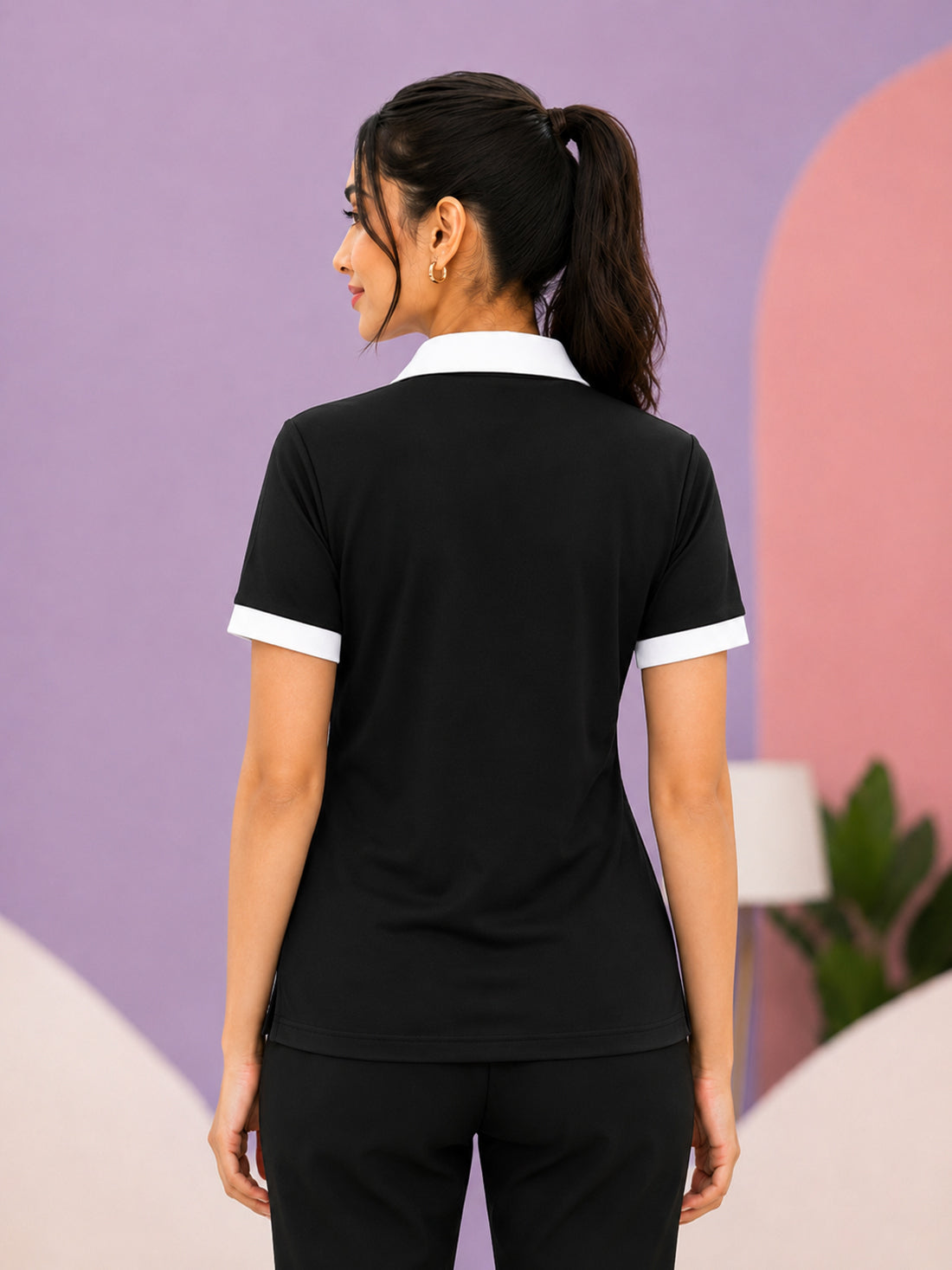 Women’s Premium Polo T-Shirt | Contrast Collar & Cuffs | Wholesale Manufacturer & Supplier