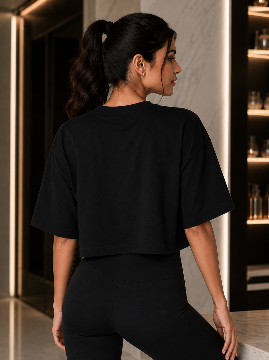 Women's Oversized Crop T-Shirt | Premium Cotton Manufacturer India