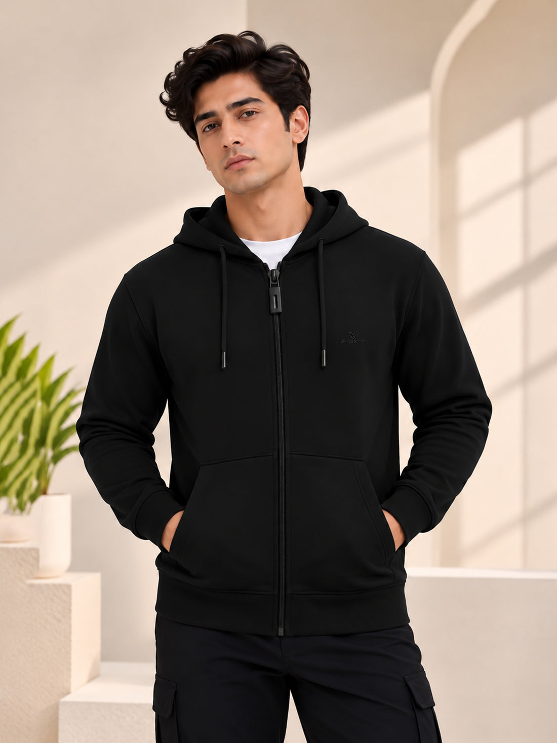 Dpassion Men’s Premium 340 GSM Hooded Sports Jacket – Wholesale Manufacturer & Exporter
