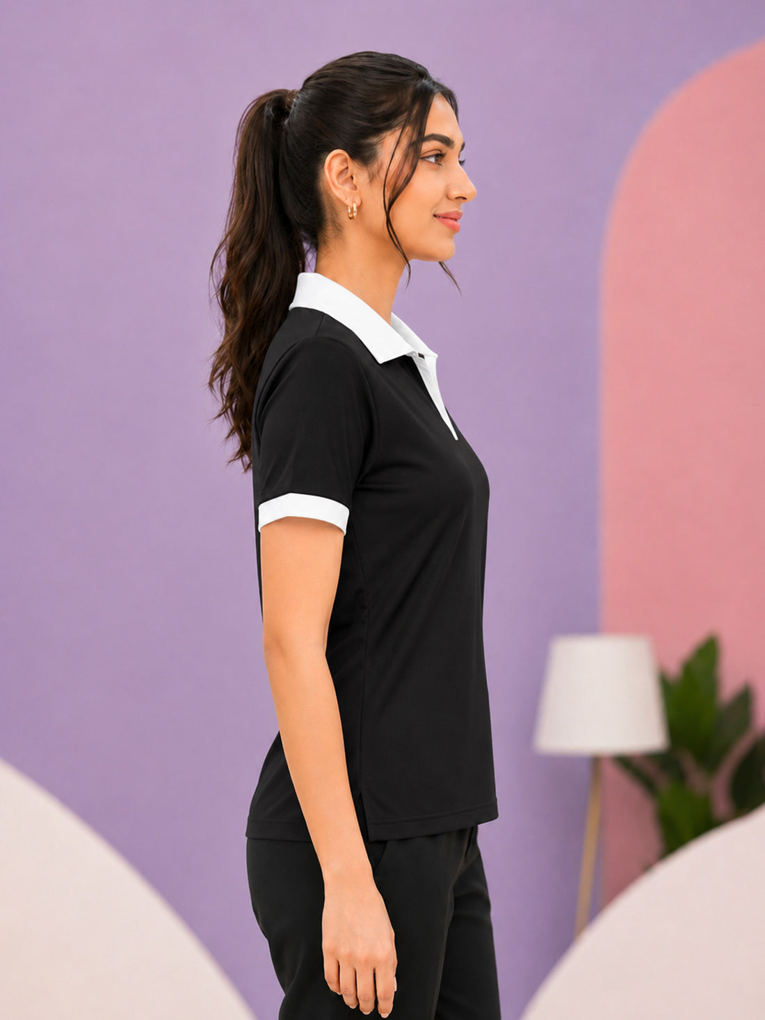 Women’s Premium Polo T-Shirt | Contrast Collar & Cuffs | Wholesale Manufacturer & Supplier