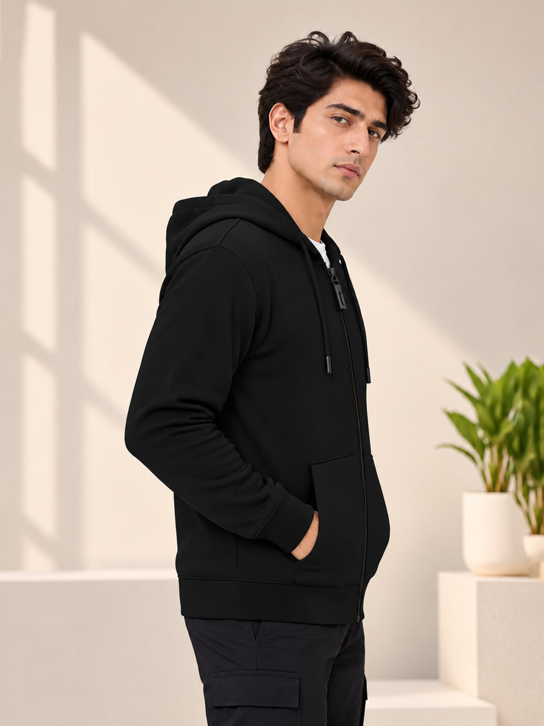 Dpassion Men’s Premium 340 GSM Hooded Sports Jacket – Wholesale Manufacturer & Exporter