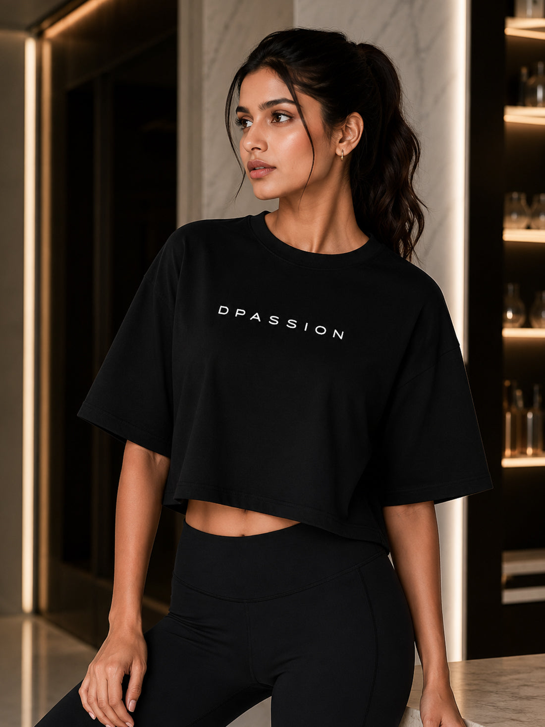Women's Oversized Crop T-Shirt | Premium Cotton Manufacturer India