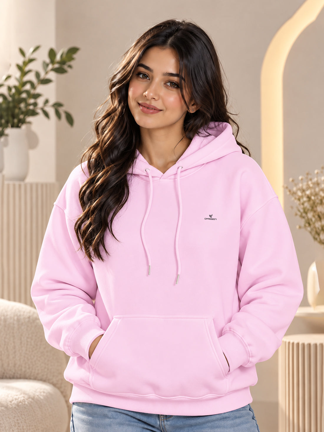 Dpassion Women’s Premium 320 GSM Cotton Fleece Hoodie – Manufacturer, Wholesaler & Exporter
