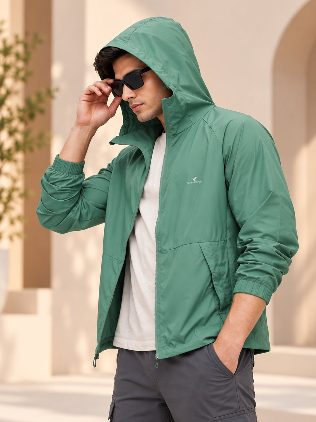 Dpassion Men’s Premium Hooded Windcheater Jacket – Wholesale Manufacturer & Exporter