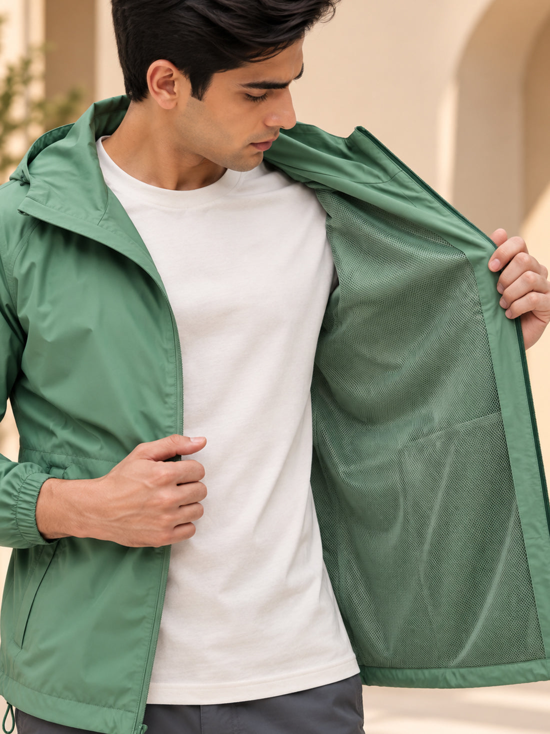 Dpassion Men’s Premium Hooded Windcheater Jacket – Wholesale Manufacturer & Exporter