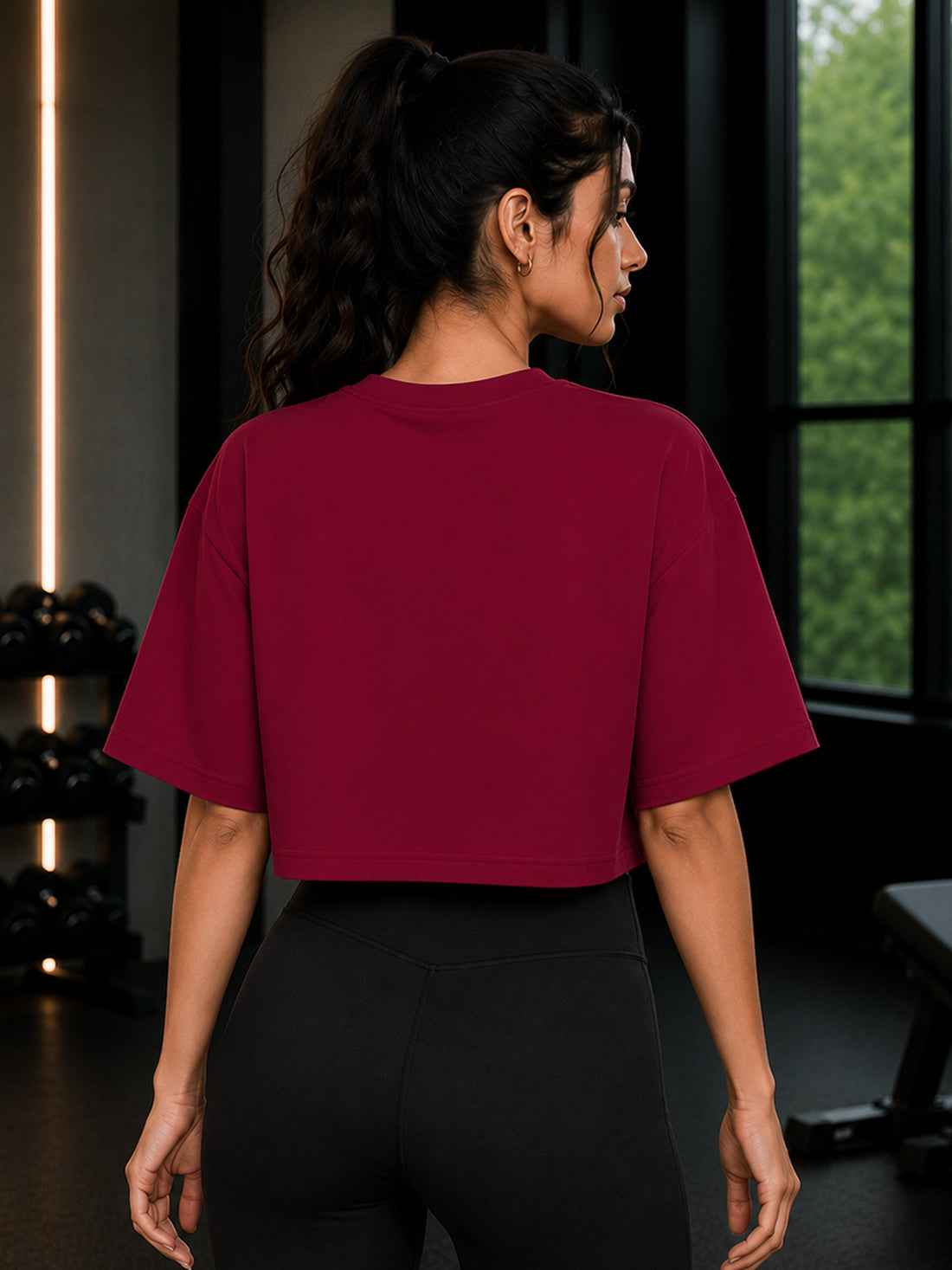 Women's Oversized Crop T-Shirt | Premium Cotton Manufacturer India