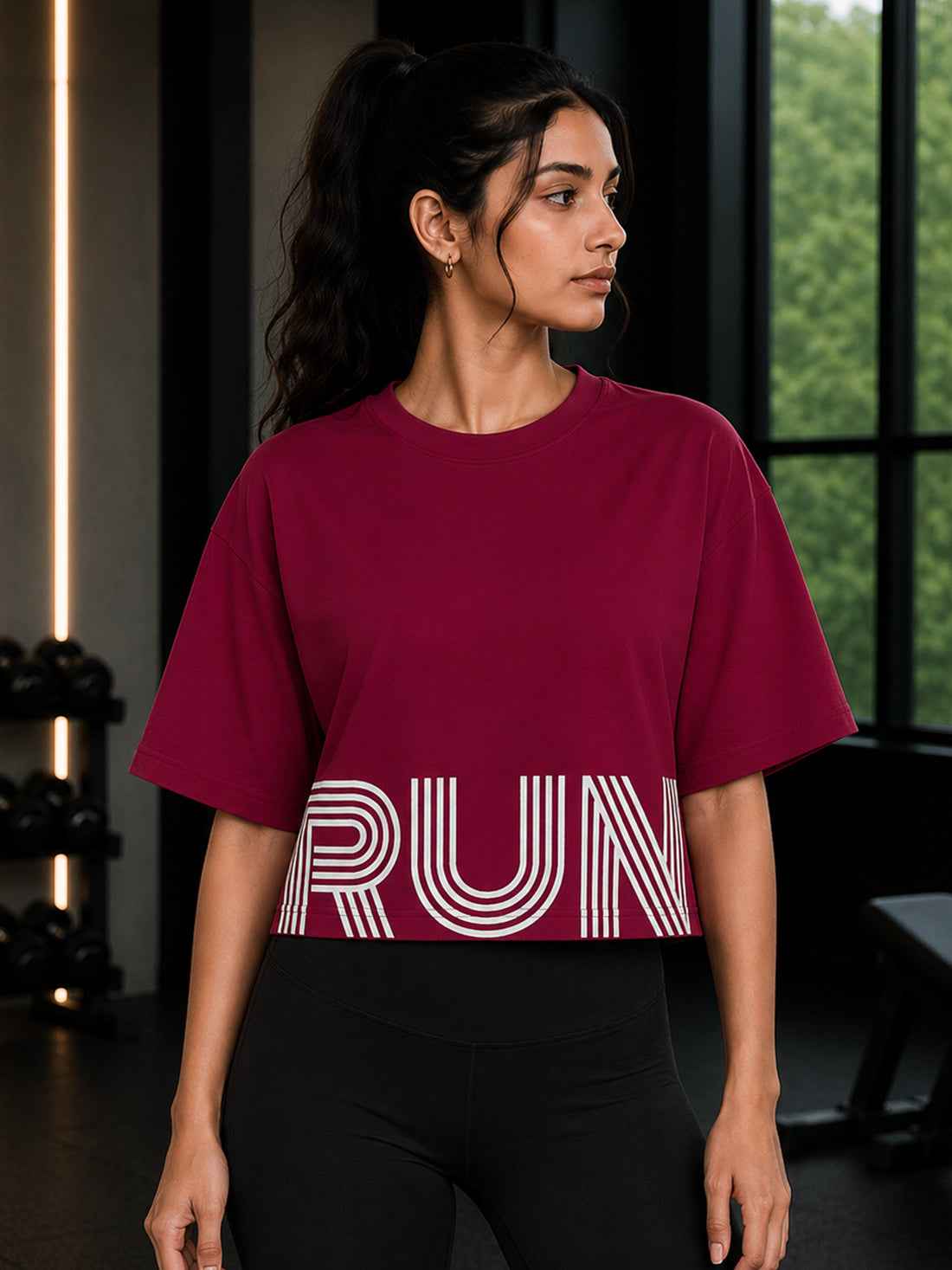 Women's Oversized Crop T-Shirt | Premium Cotton Manufacturer India