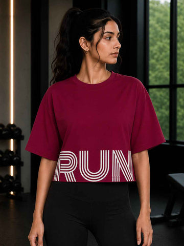 Women's Oversized Crop T-Shirt | Premium Cotton Manufacturer India