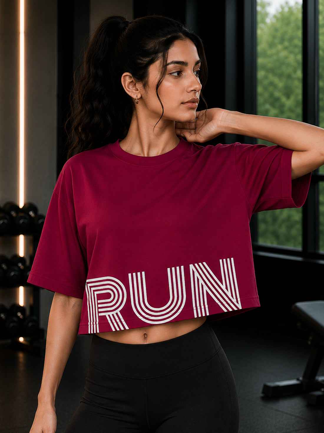 Women's Oversized Crop T-Shirt | Premium Cotton Manufacturer India