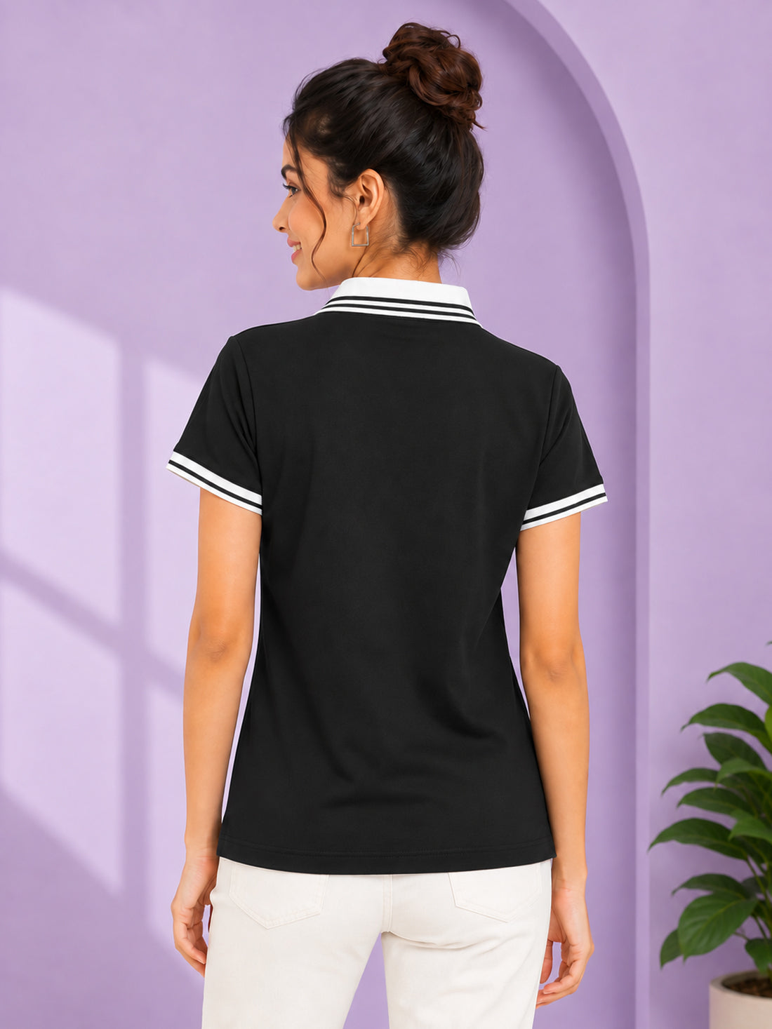 Women’s Premium Polo T-Shirt | Contrast Collar & Cuffs | Wholesale Manufacturer & Supplier