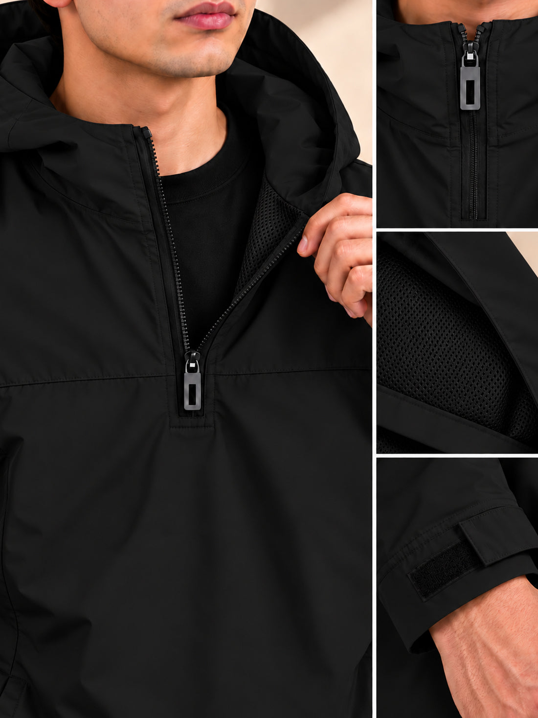 Dpassion Men’s Premium Hooded Windcheater Jacket – Wholesale Manufacturer & Exporter