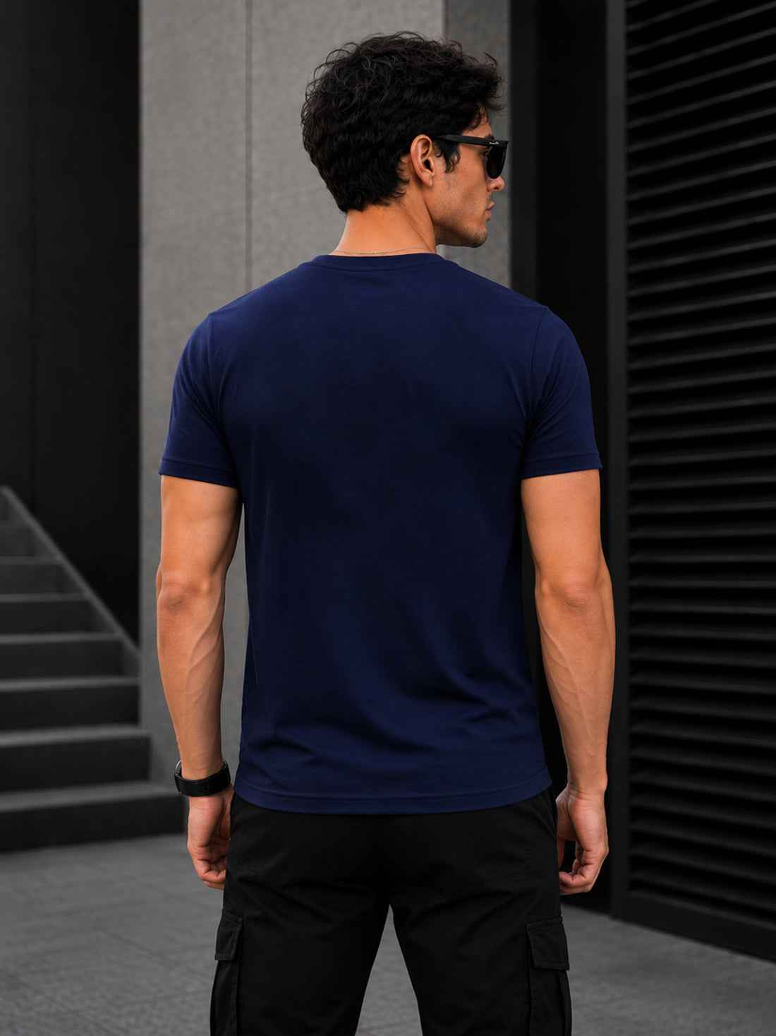 DPASSION Men's Black Graphic Performance T-Shirt | Quick Dry Activewear | Wholesale India