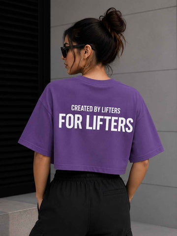 Women's Oversized Crop T-Shirt | Premium Cotton Manufacturer India