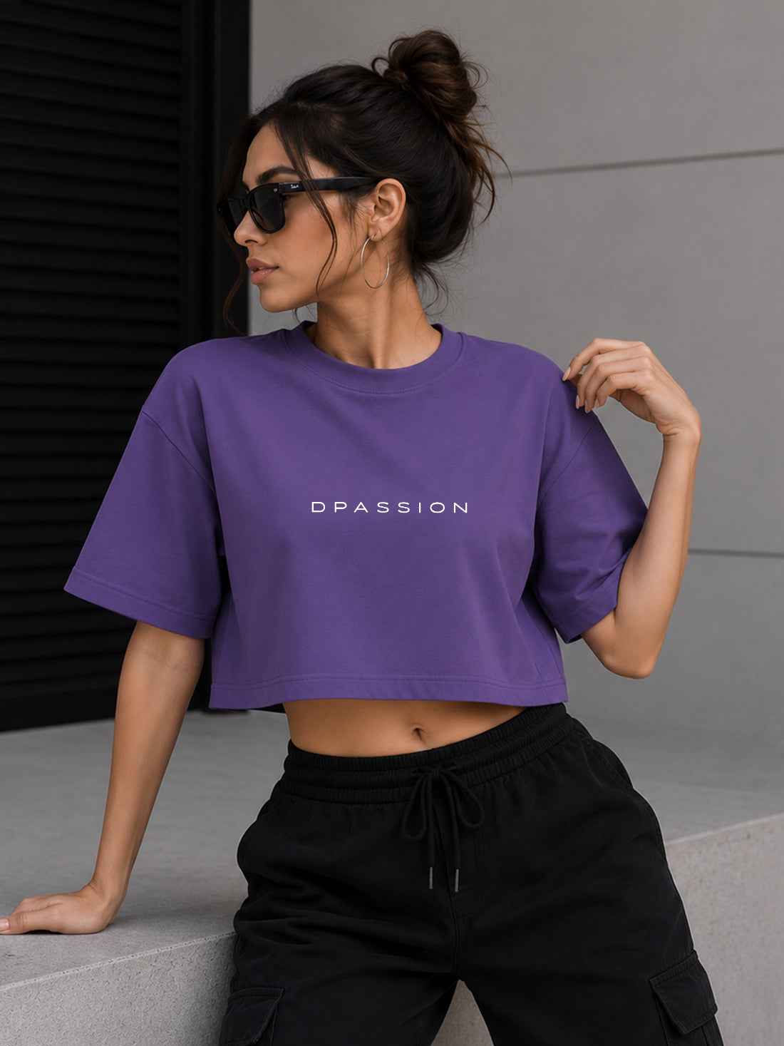 Women's Oversized Crop T-Shirt | Premium Cotton Manufacturer India