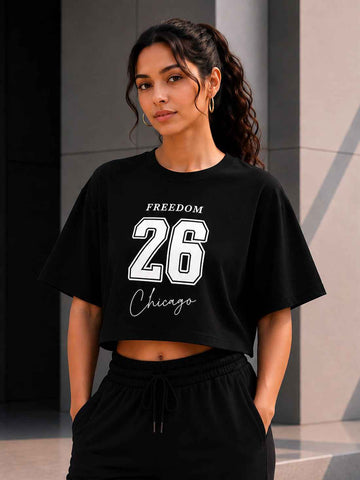 Women's Oversized Crop T-Shirt | Premium Cotton Manufacturer India