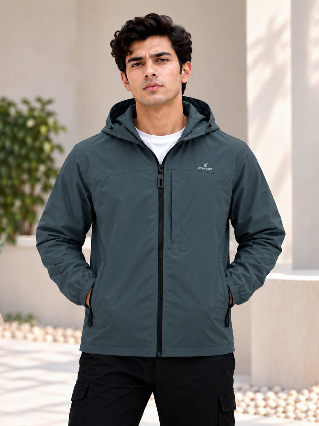 Dpassion Men’s Premium Hooded Windcheater Jacket – Wholesale Manufacturer & Exporter