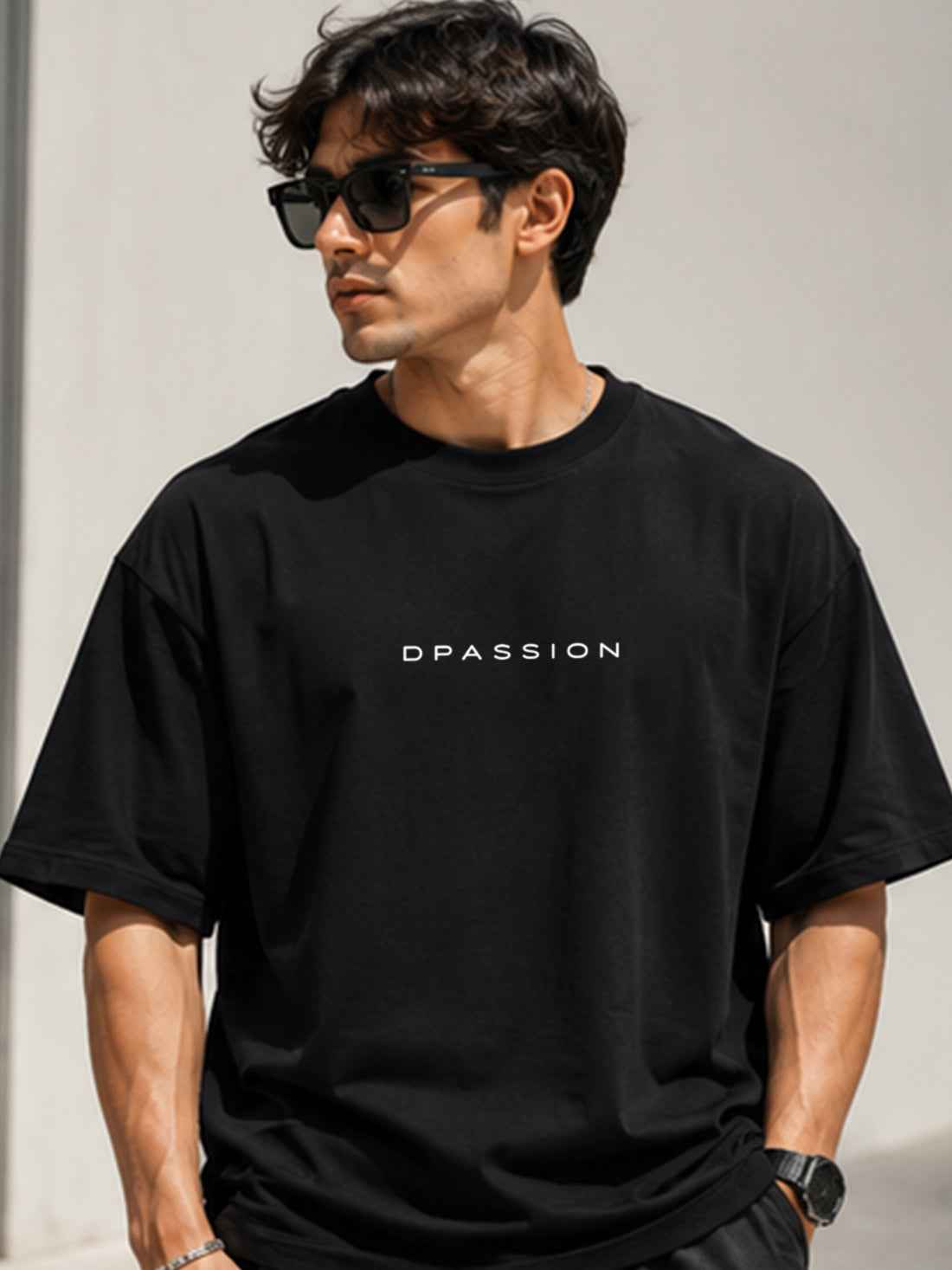 DPASSION Men's Kidnapped By Angels Oversized Graphic Printed T-Shirt | 200 GSM Pure Cotton | Premium Back Print (Copy)