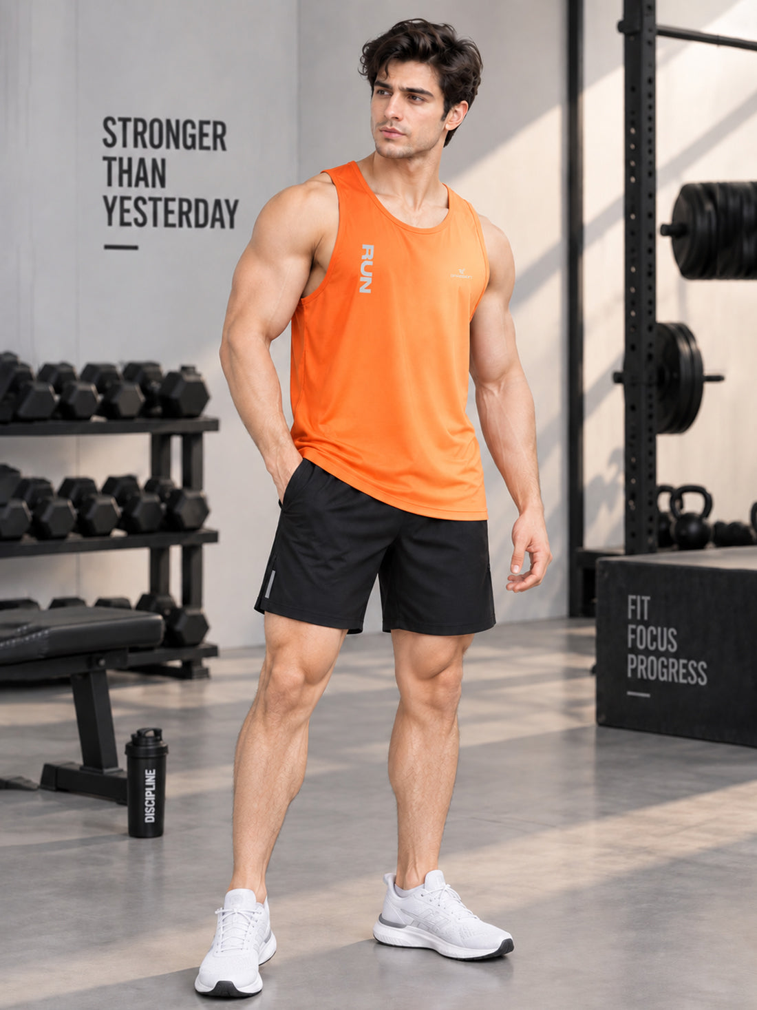 Men’s 4-Way Stretch Sports Singlet | Super Soft Gym & Training Wear Manufacturer & Wholesale Supplier