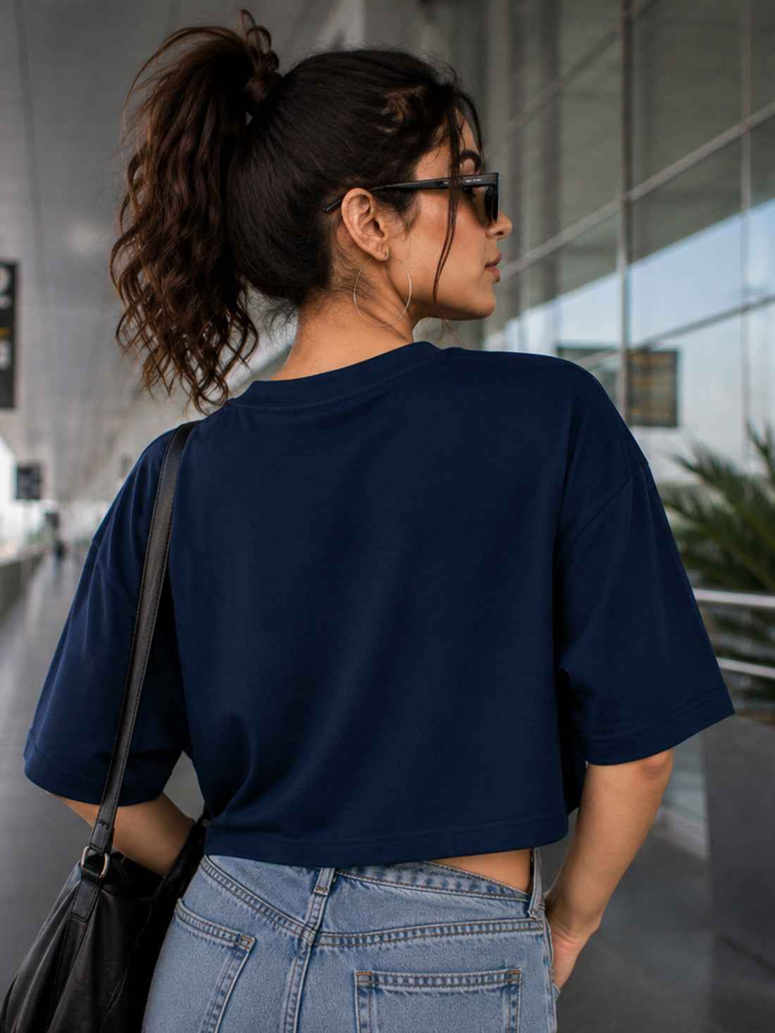 Women's Oversized Crop T-Shirt | Premium Cotton Manufacturer India