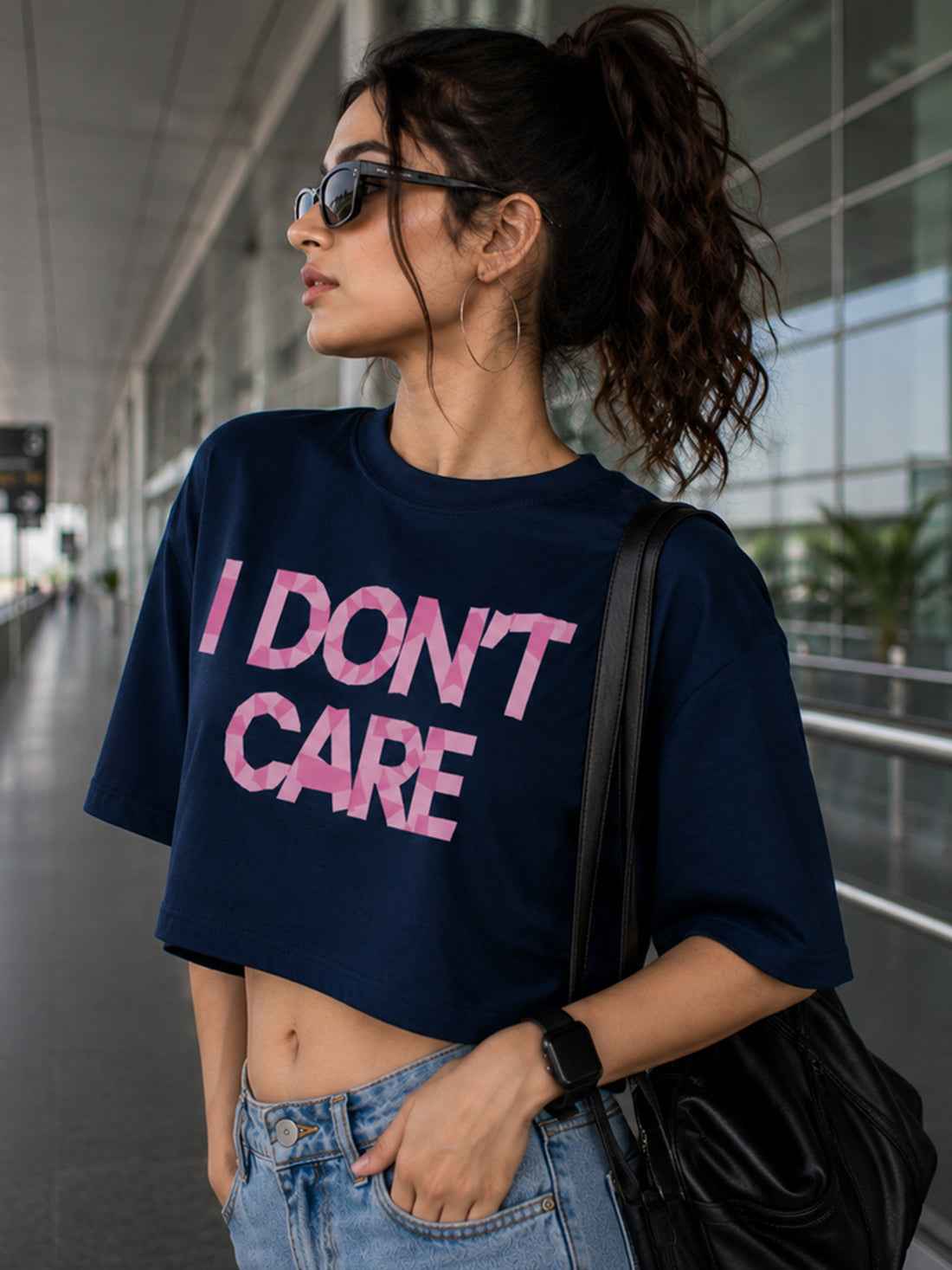 Women's Oversized Crop T-Shirt | Premium Cotton Manufacturer India