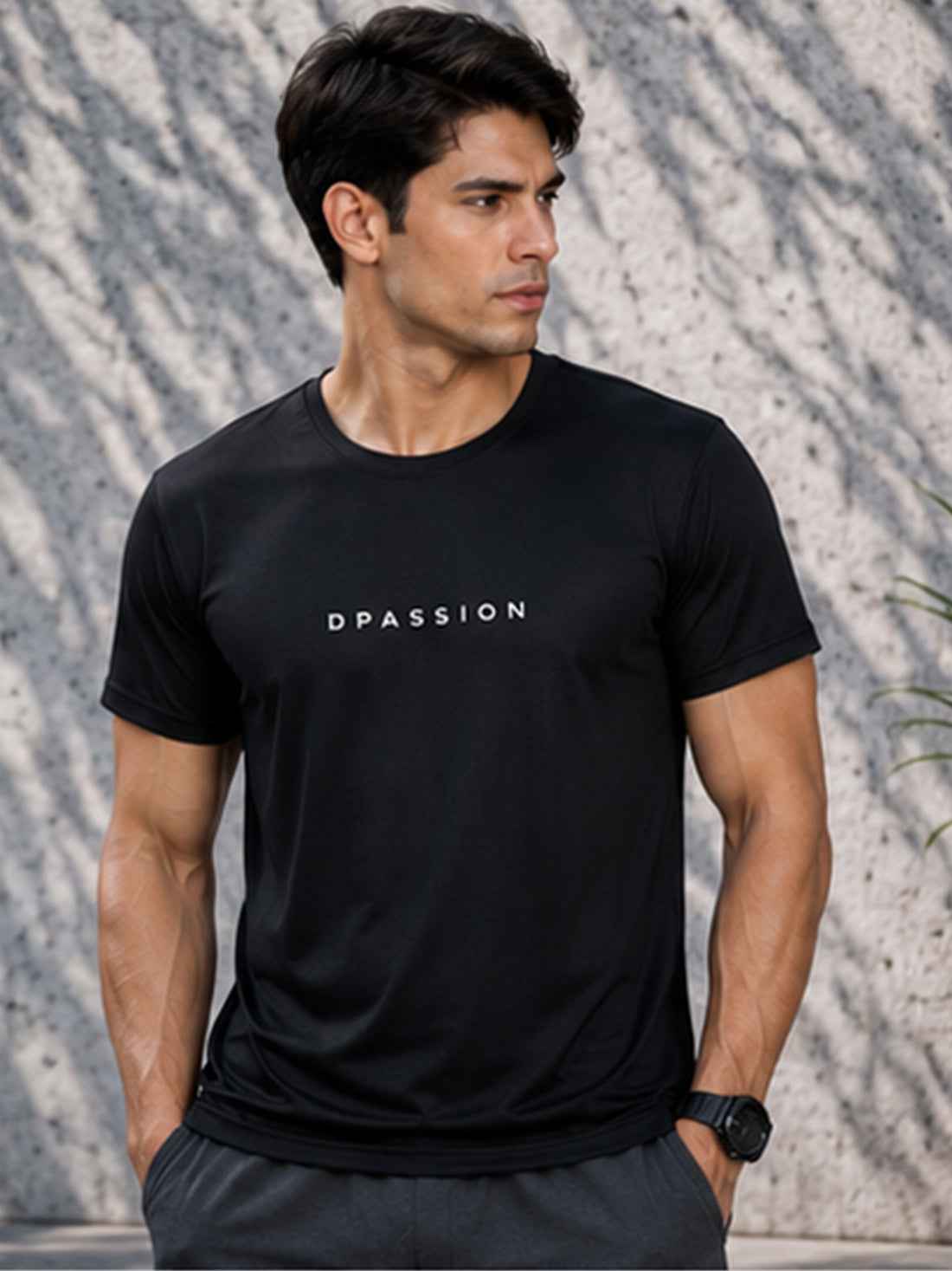 Don't Overthink Shit Men's Black Performance T-Shirt | Quick Dry Gym Wear | DPASSION