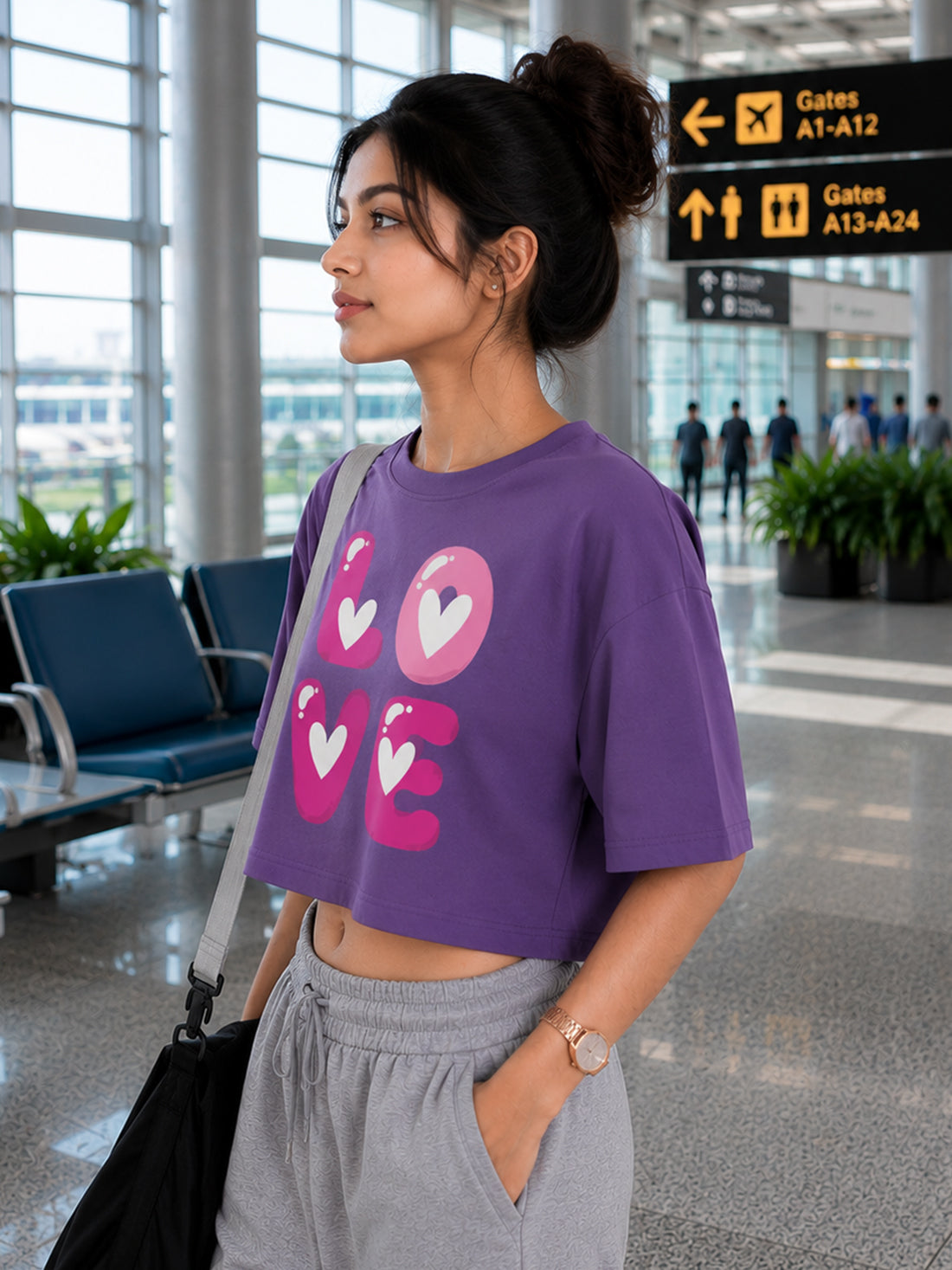 Women's Oversized Crop T-Shirt | Premium Cotton Manufacturer India