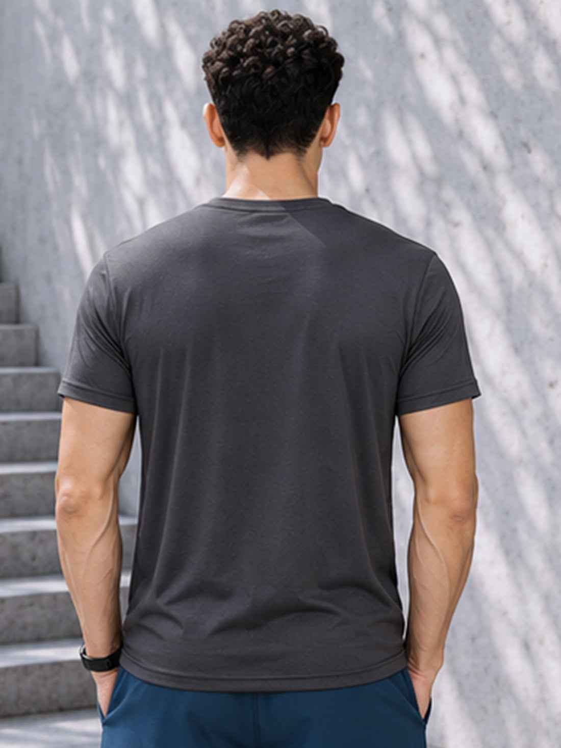 Stronger Than You Think Men's Black Performance T-Shirt | Quick Dry Sportswear | DPASSION