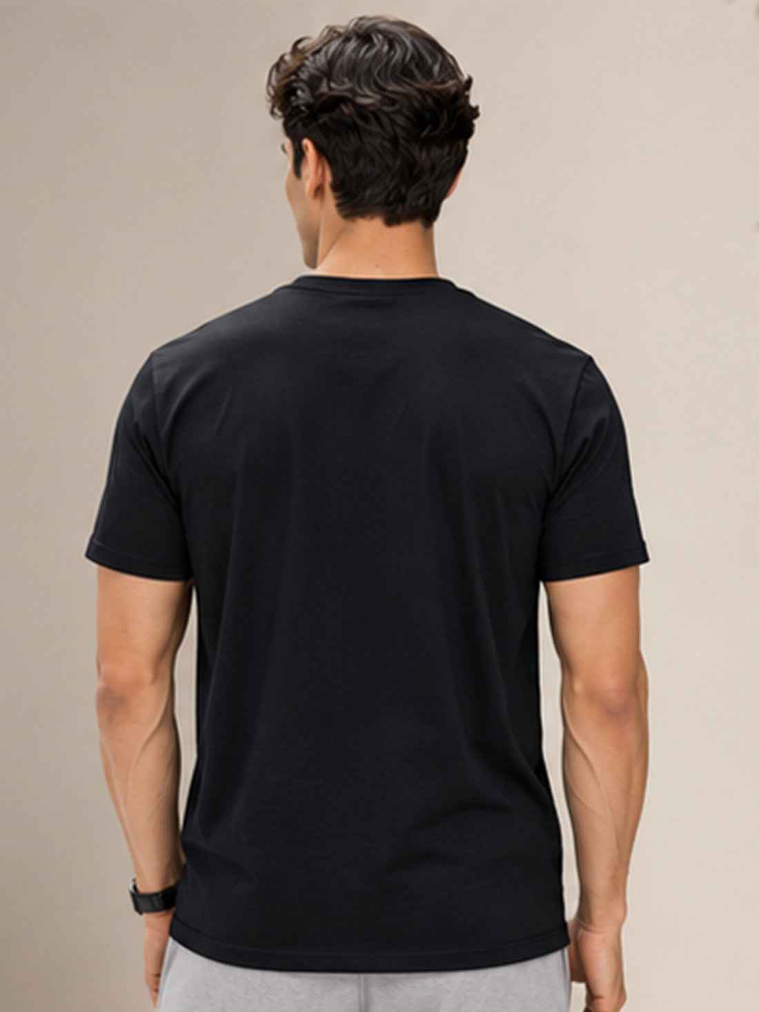 Dpassion Men's Black Graphic Performance T-Shirt | Dry-Fit Sportswear | Wholesale Activewear