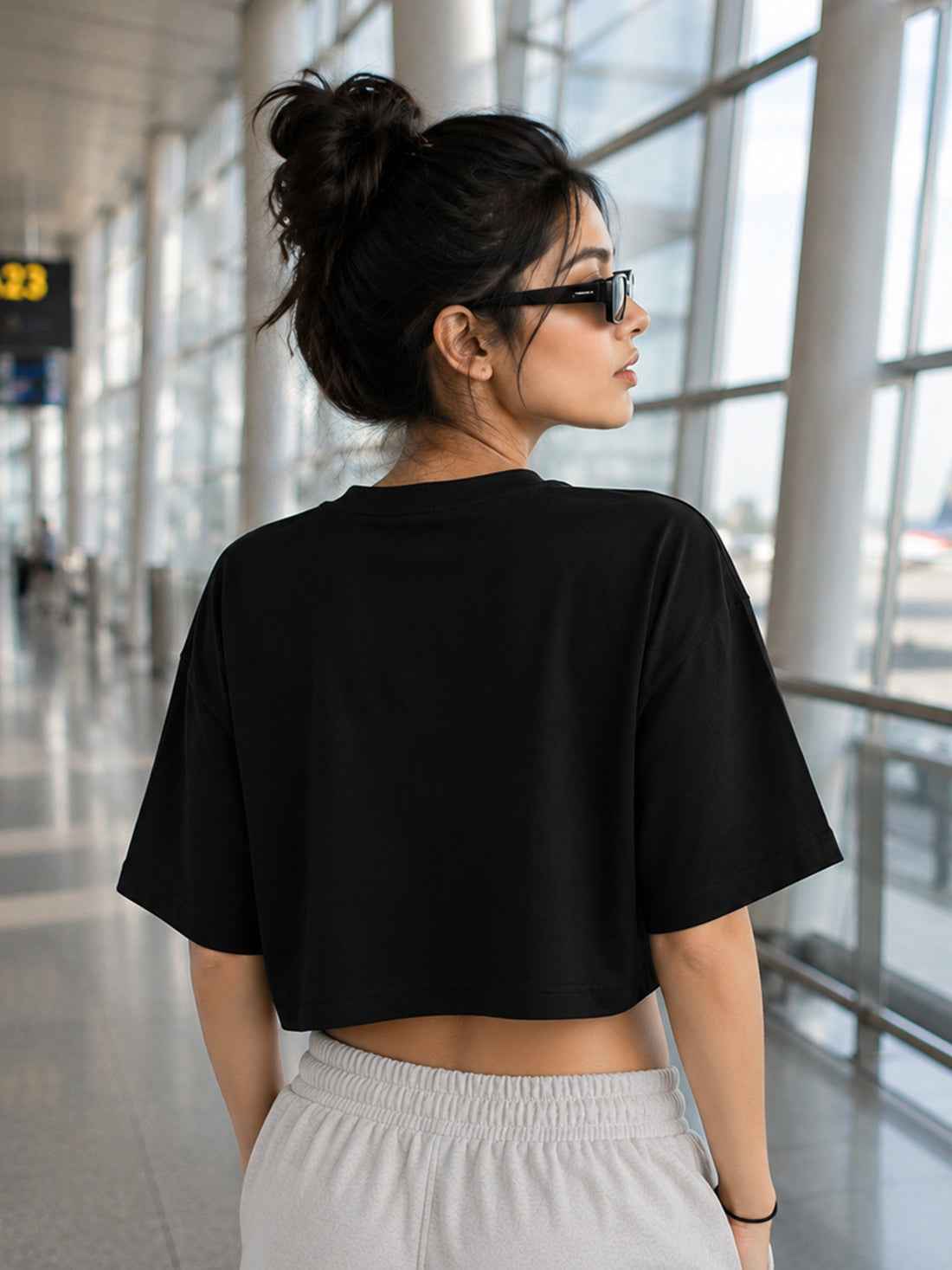 Women's Oversized Crop T-Shirt | Premium Cotton Manufacturer India