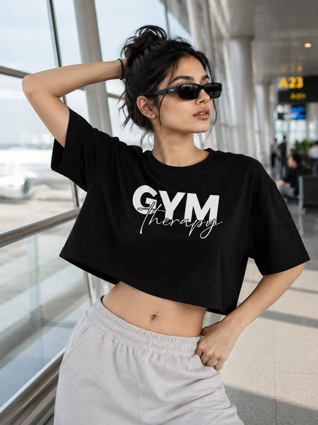 Women's Oversized Crop T-Shirt | Premium Cotton Manufacturer India