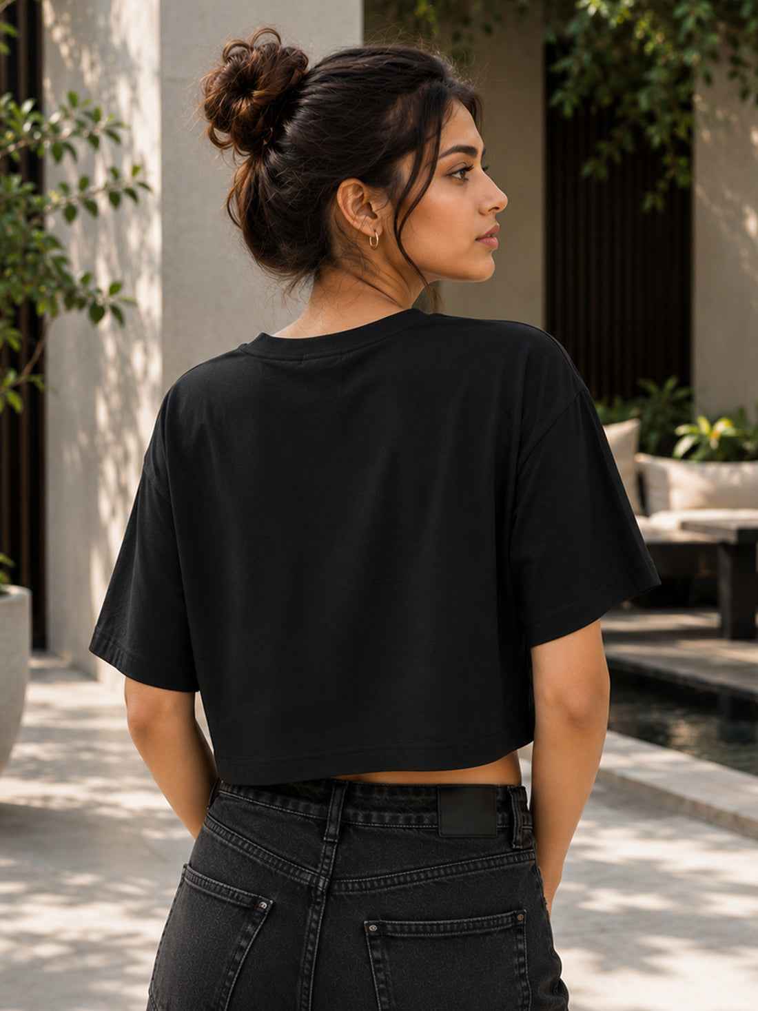 Women's Oversized Crop T-Shirt | Premium Cotton Manufacturer India
