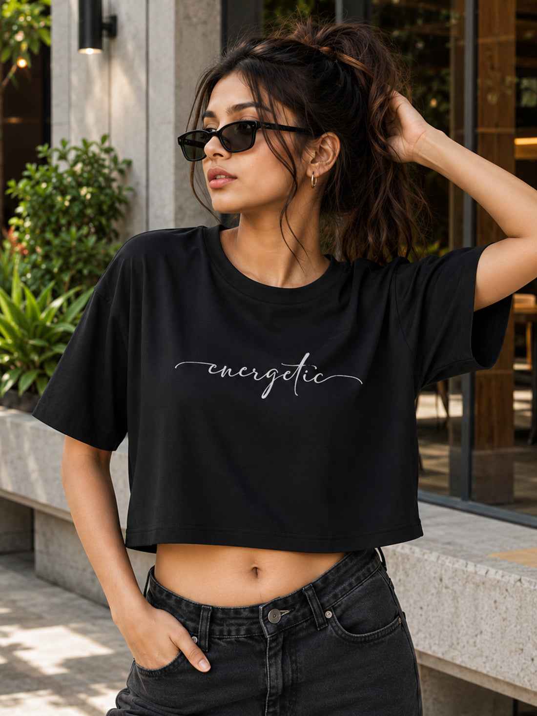 Women's Oversized Crop T-Shirt | Premium Cotton Manufacturer India