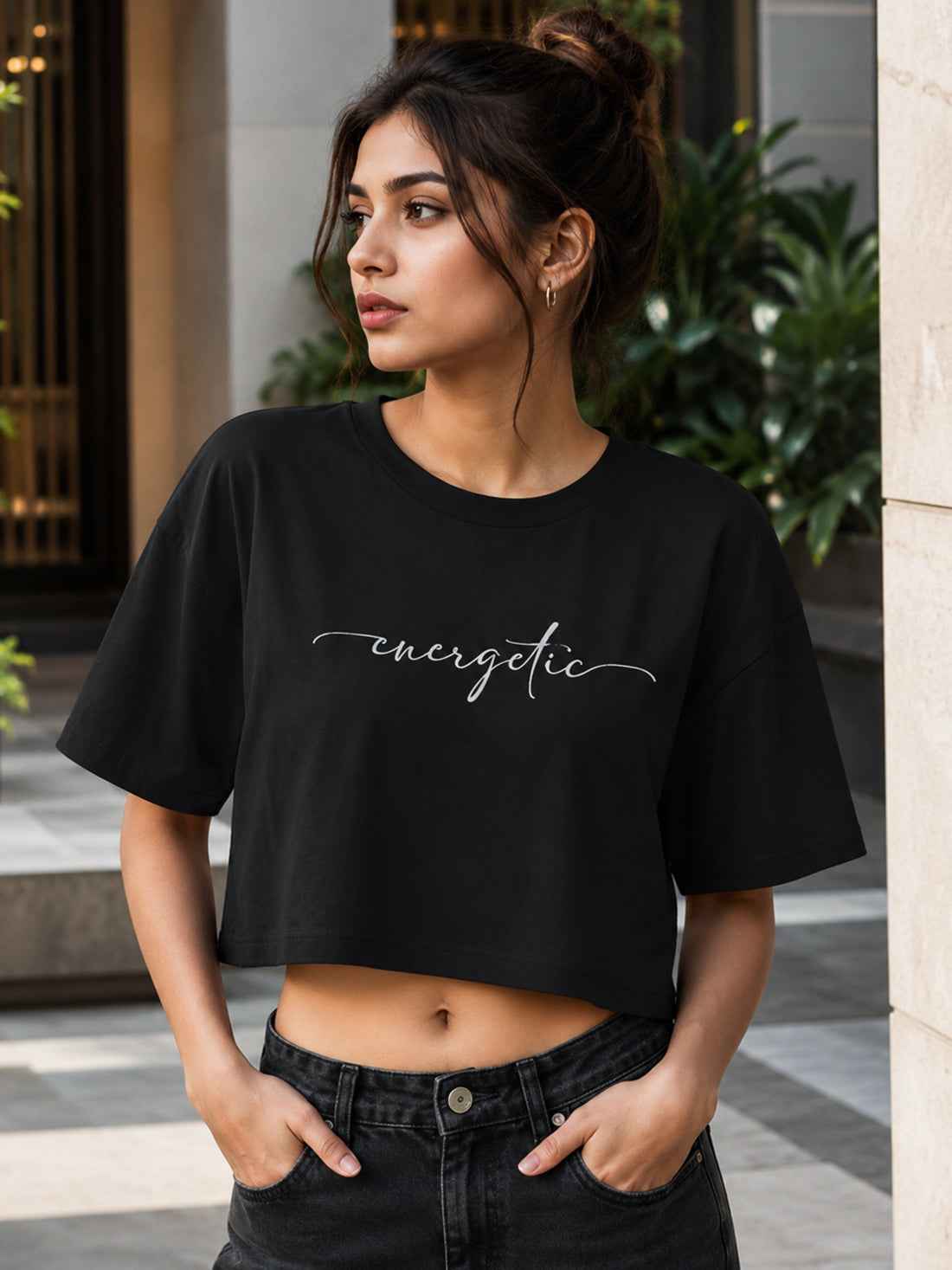 Women's Oversized Crop T-Shirt | Premium Cotton Manufacturer India