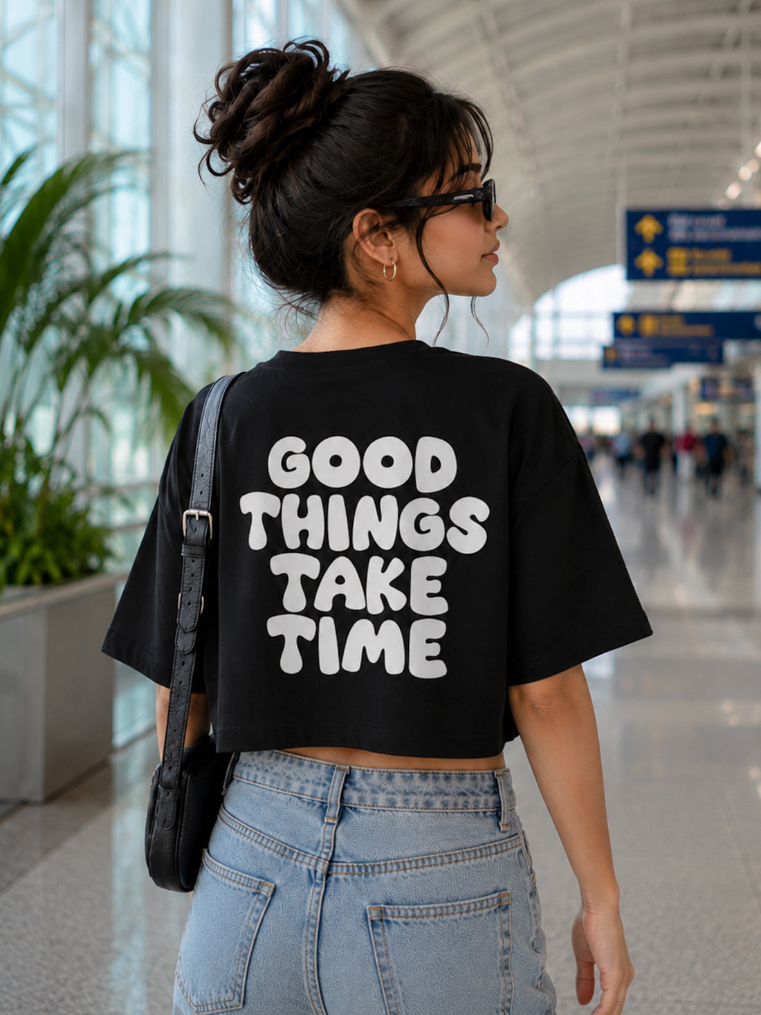 Women's Oversized Crop T-Shirt | Premium Cotton Manufacturer India